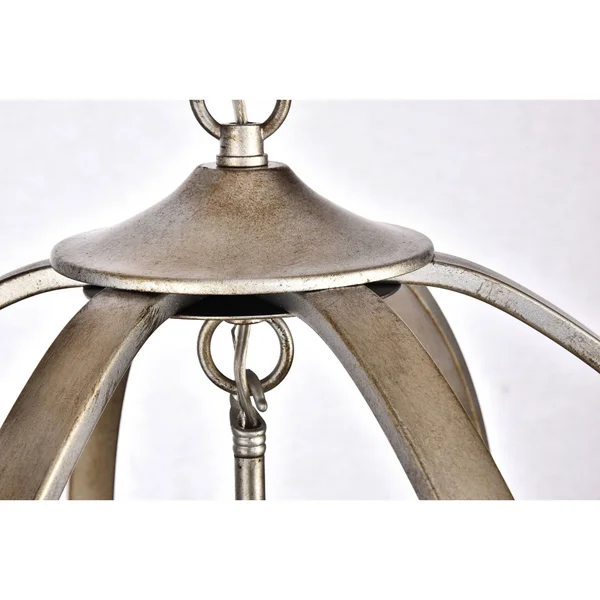 Marlow 18x22 Vintage Sliver 4 Light Pendant