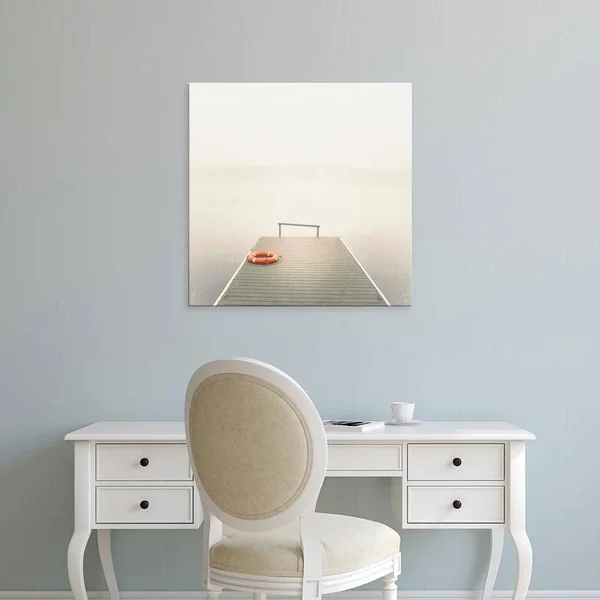 Easy Art Prints Nicholas Bell's 'Ethereal Summer' Premium Canvas Art - 40 x 40 - Classic Black Frame