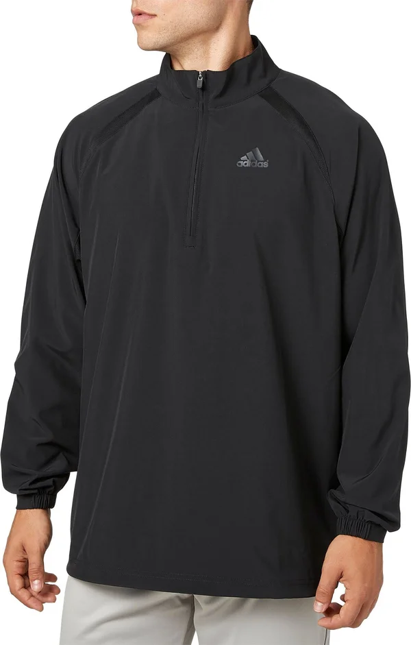 Adidas Men's Triple Stripe Long Sleeve Baseball Jacket, Medium, Black