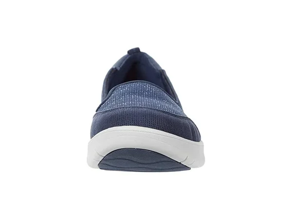Clarks Adella Blush Women's Shoes Navy Textile : 6 B - Medium