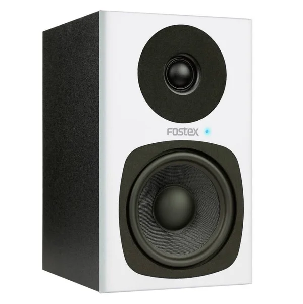 Fostex PM0.4C 2-Way Personal Active Studio Monitor with 4x22 Woofer, Pair, White
