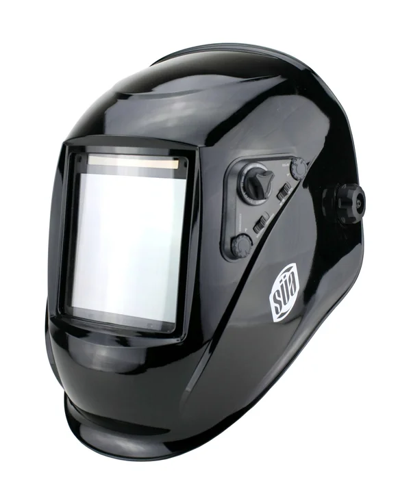 Sa Welding Helmet - Model: Vector - Auto Darkening - Largest Viewing Area: 4 inch x 4 inch - Photovoltaic Powered - Ergonomic He