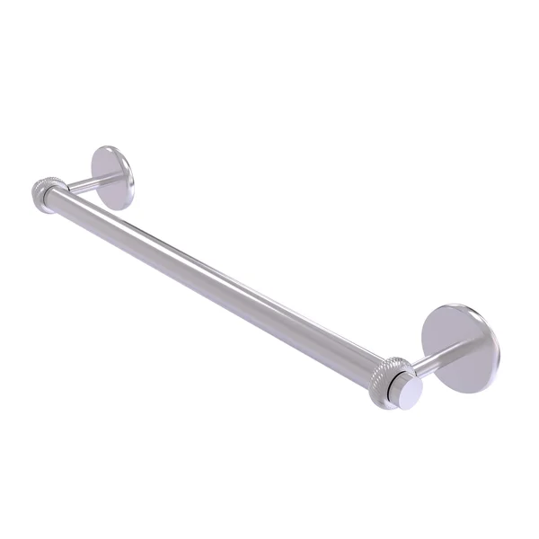 Allied Brass Satellite Orbit Two Collection 18 inch Towel Bar with Twist Detail - Satin Chrome