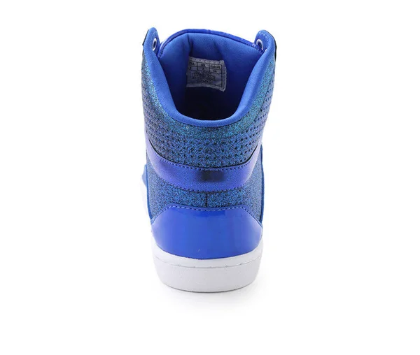 Women's Pastry Pop Tart Glitter High Top Sneaker - Size: 13, Blue