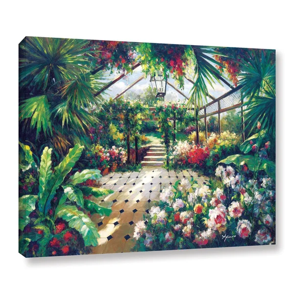 ArtWall 0 Axiano's Tropical Conservatory - Gallery Wrapped Canvas