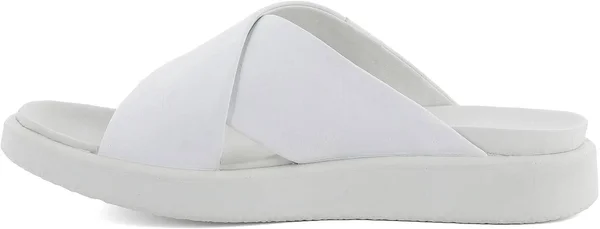Ecco Flowt LX Slide Sandals - Women's, White, Size: 4.0M