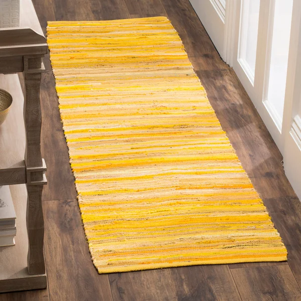 Safavieh Rag Rug RAR130Q Area Rug - Black/Multi, 6& x 6& Square