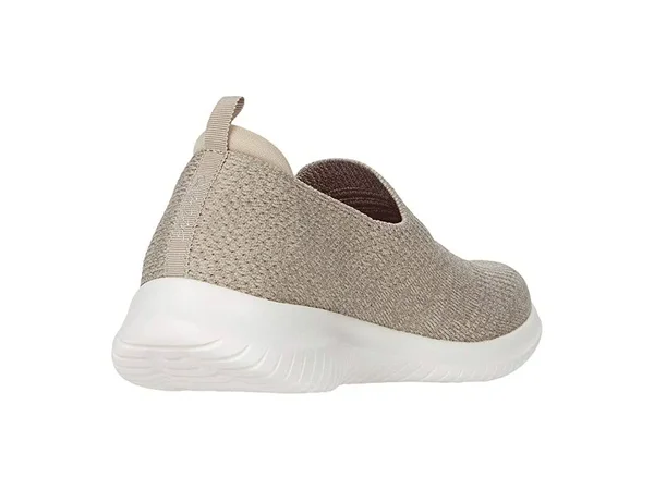 Skechers Women's Ultra Flex Harmonious Slip on Sneaker, Taupe