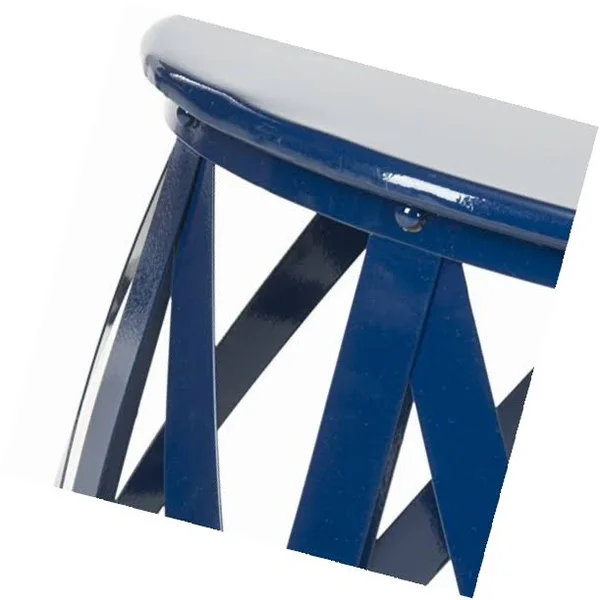 Safavieh Bertram Iron Stool, Navy