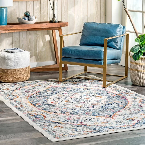 nuLOOM Jada Vanity Medallion Area Rug, Size: 2' 8 inch x 8'