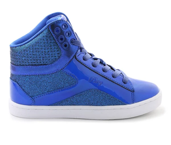 Women's Pastry Pop Tart Glitter High Top Sneaker - Size: 13, Blue