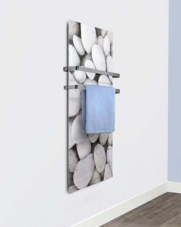 Heat Storm Wall-Mounted Glass Radiant Heater - 16x22 x 48x22-Gray Square