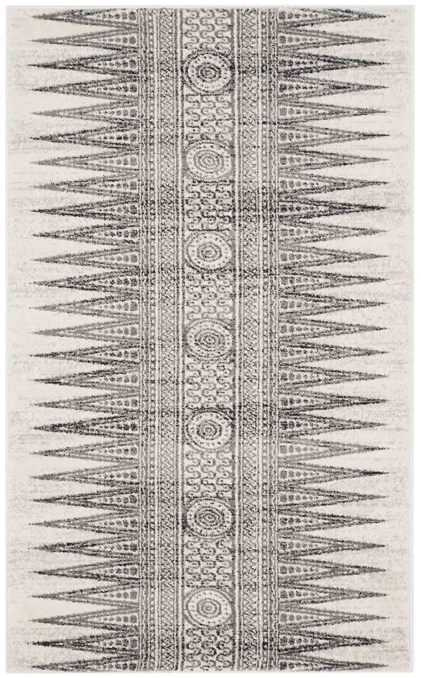 Safavieh Evoke EVK226D 6&7x22 x 6&7x22 Square Ivory, Grey Area Rug