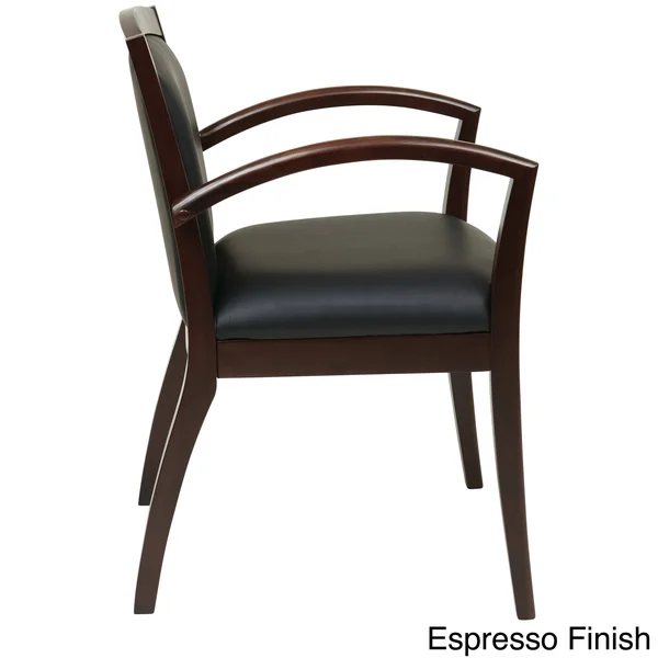 Office Star Napa Cherry Guest Chair with Full Cushion Back