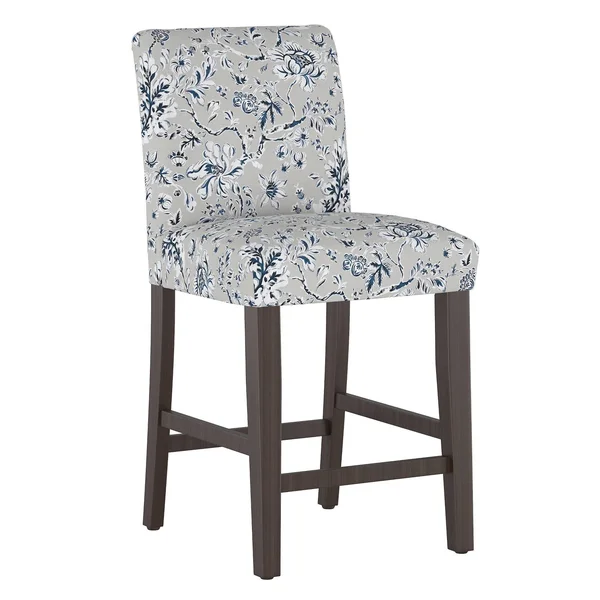 Counter Height Barstool Indian Blockprint Gray - Threshold