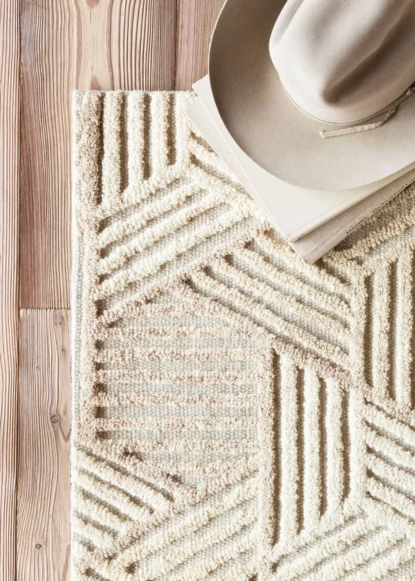 Loloi Ehren EHR-04 3&6x22 x 5&6x22 Oatmeal - Ivory Rug