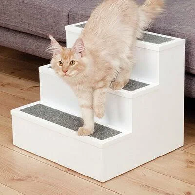 Tucker Murphy Pet Madelyn 3 Step Pet Stair, White