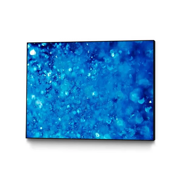 Clicart 24 in. x 18 in. Blue I by Peter Morneau Framed Wall Art, Blue/ Blue