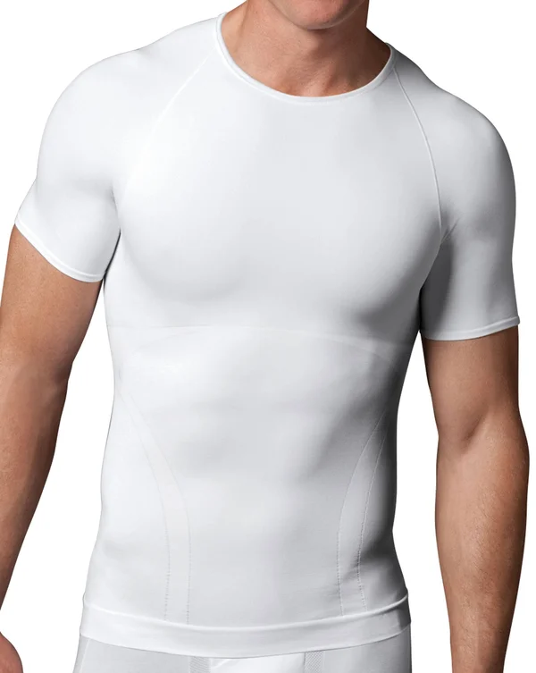 Spanx Men's Zoned Performance Crew Neck Undershirt - White - XL