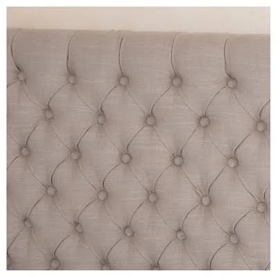 Christopher Knight Home Jezebel Adjustable Button Tufted Headboard, Light Beige, Full/Queen