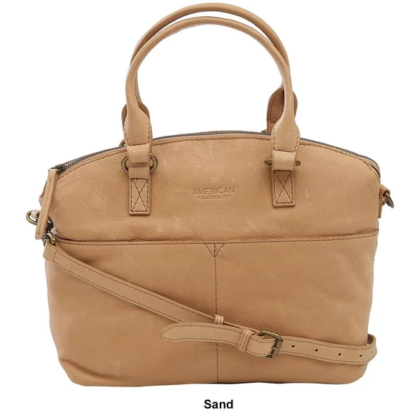American Leather Co. Carrie Dome Satchel Sand - Boscov&s