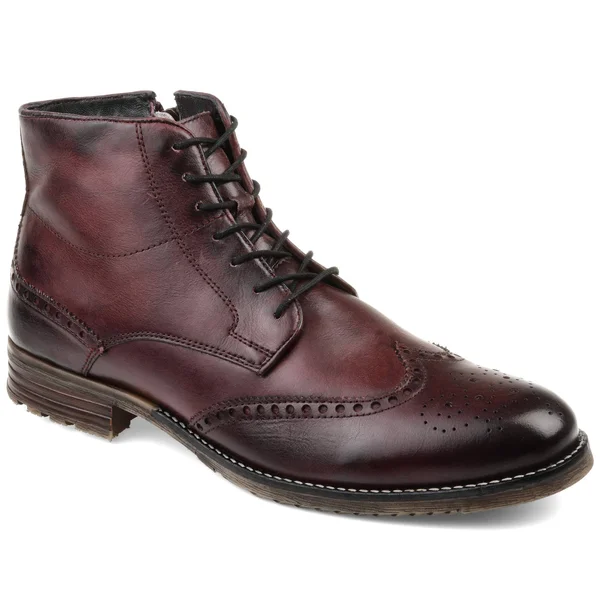 Men's Thomas & Vine RYKER Wingtip Boot, Size 8.5 M - Burgundy