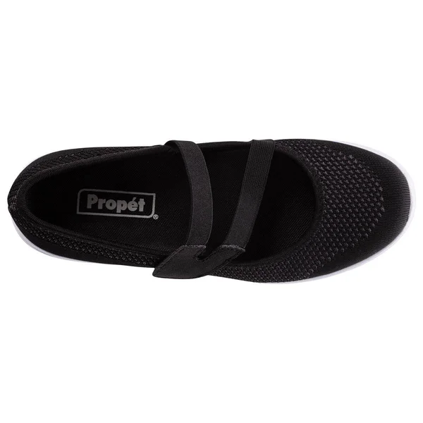 Propet Women's TravelWalker Evo Mary Jane, Size: 7.5, Black Mesh