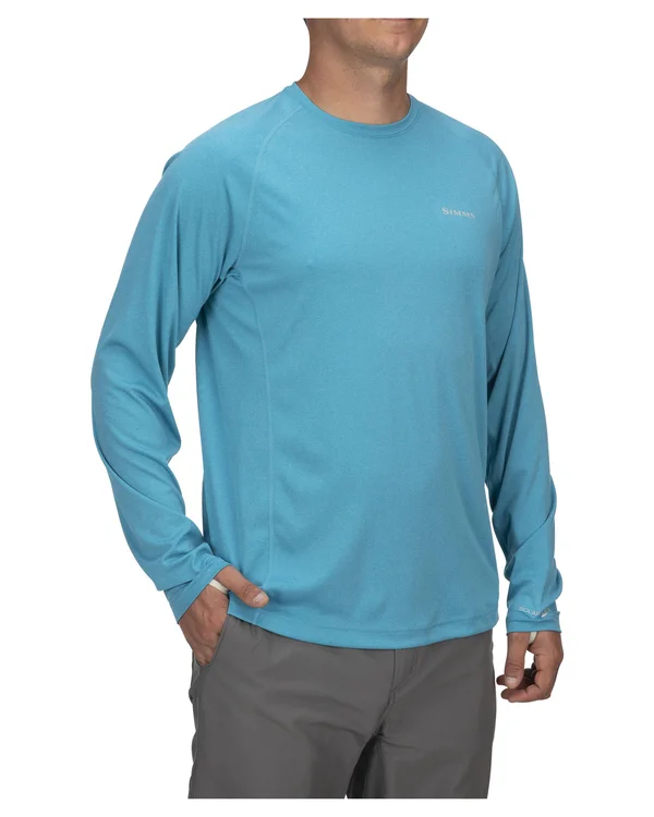 Simms Solarflex Crewneck - Solid Sterling, XL
