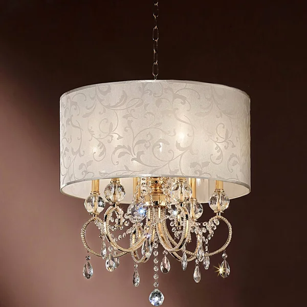 Aurora Barocco Crystal Ceiling Lamp Gold 24.5x22 - Ore International