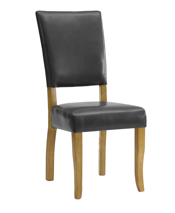 Set of 2 Open Back Parsons Dining Chairs in Charcoal - Charcoal