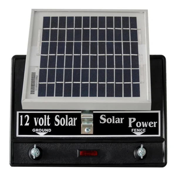Solar Fence Charger 12 Volt 2 Joule - Free Lightning Diverter