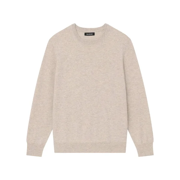 NAADAM The Essential Cashmere Sweater Mens in Cement - L