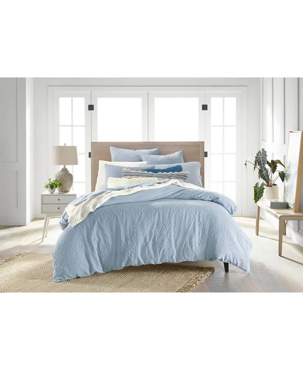 Closeout! Lucky Brand Taos 3-Pc. Matelasse King Comforter Set - Created for Macy&s - Blue