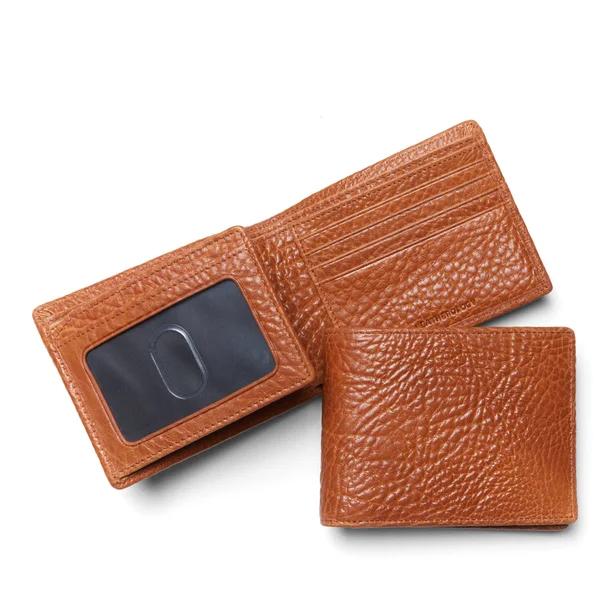 Leather Bifold Wallet with Flap - Personalized Gifts