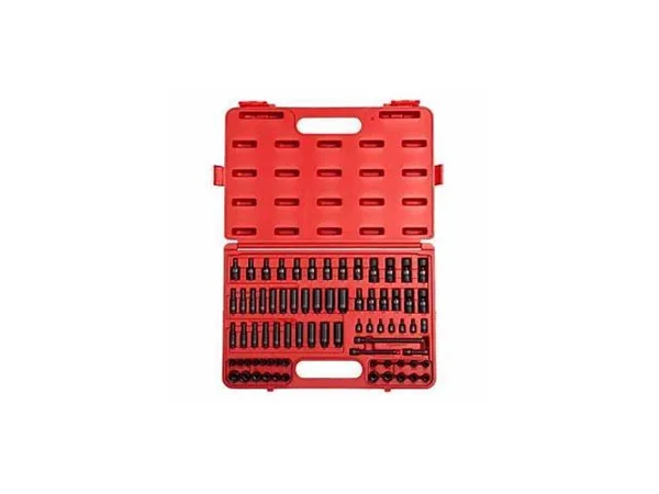 Sunex 1/4 in. Drive 74 Piece SAE/Metric Master Impact Socket Set 1874