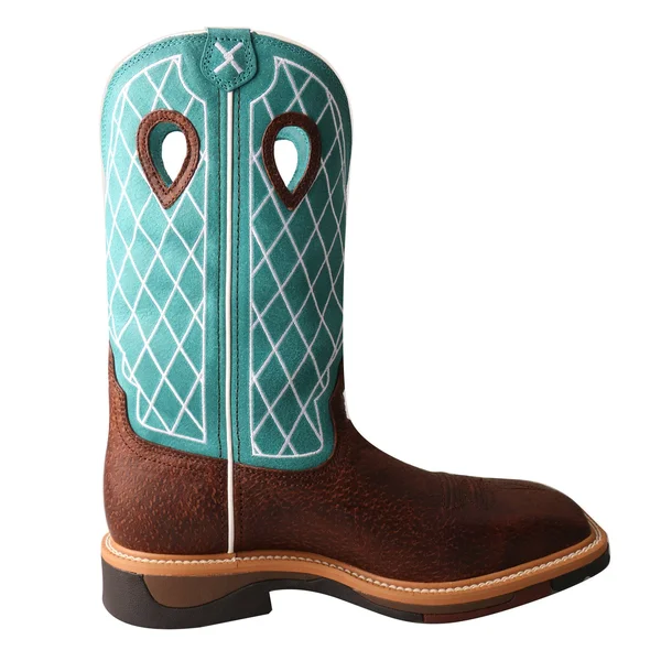Twisted x Men's Lite Cowboy Work Boots - Brown Distressed
