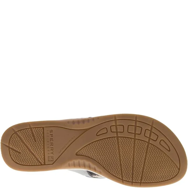 Sperry Top-Sider Women's Parrotfish Flip Flop - Grey Silver, Size 12.0