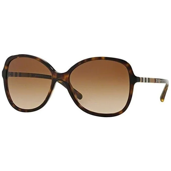 Burberry Women's Sunglasses - Dark Havana, Brown Gradient 58mm Lens, Black(Plastic)