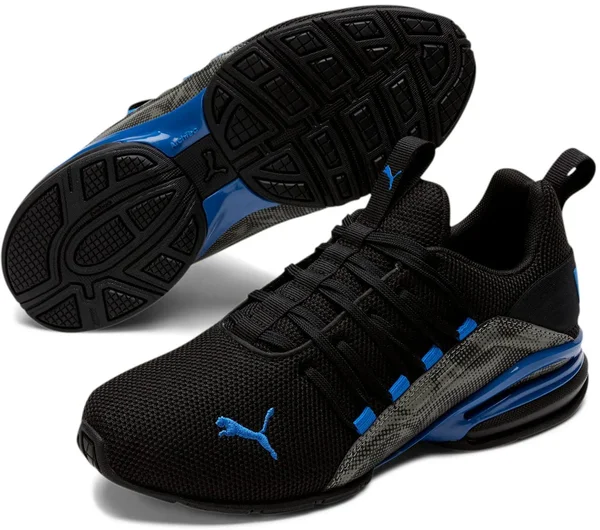 Puma Axelion Cyclone Jr - Boys 6.5 Youth Black Running Medium