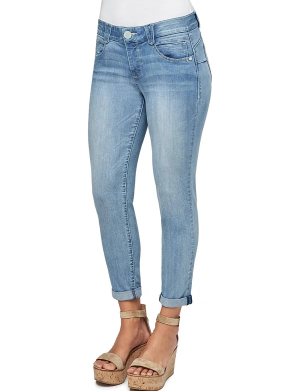 Democracy Women's Light Absolution Crop Jeans - Light Blue - 4