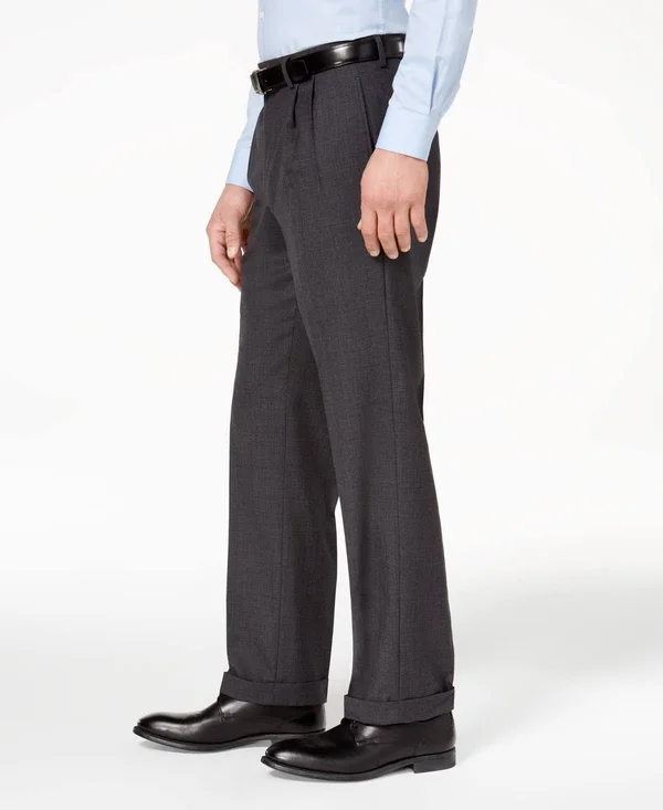 Lauren by Ralph Lauren 100% Wool Double-Reverse Pleated Dress Pants