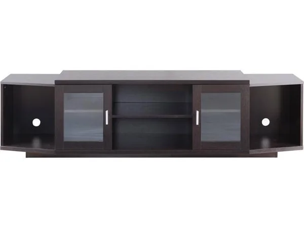 Furniture of America Vinnie Modern 72-Inch Wood TV Stand in Cappuccino