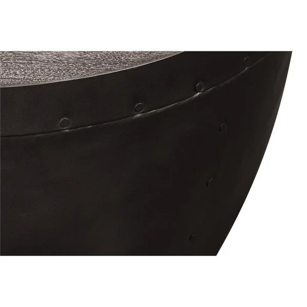 Porter Designs Thrum Round End Table - Gray