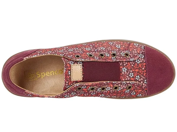 Spenco Orthotic Slip-On Shoes - Malibu Floral - Size 6 Medium, Port