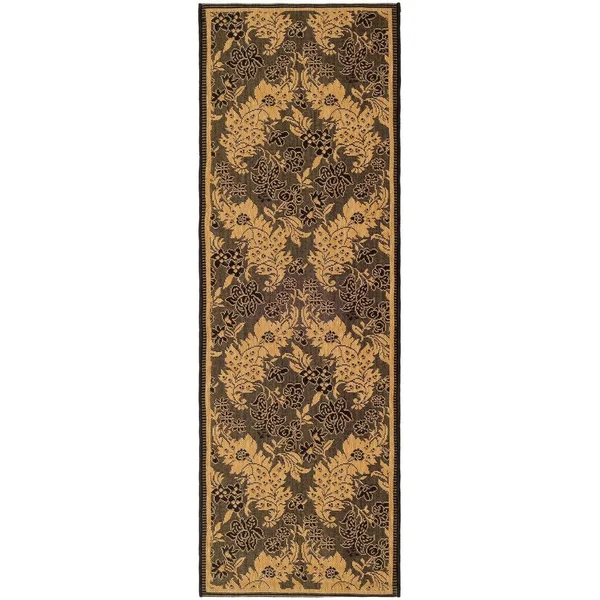 Safavieh Courtyard Area Rug CY6582 Black - Natural, 6& 7x22 x 6& 7x22 Round