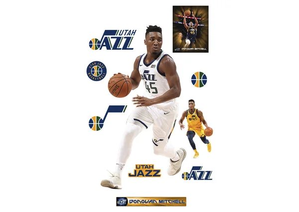 Fathead Donovan Mitchell - X-Large Officially Licensed NBA Removable Wall Decal - Size: XL