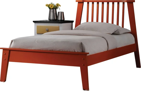 Acme Furniture Marlton Orange Queen Bed