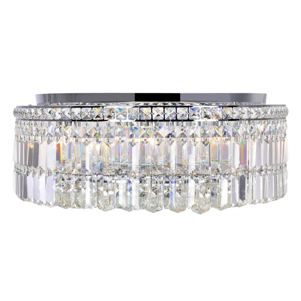 CWI Lighting 8006c24c-r Colosseum 10 Light Flush Mount with Chrome Finish