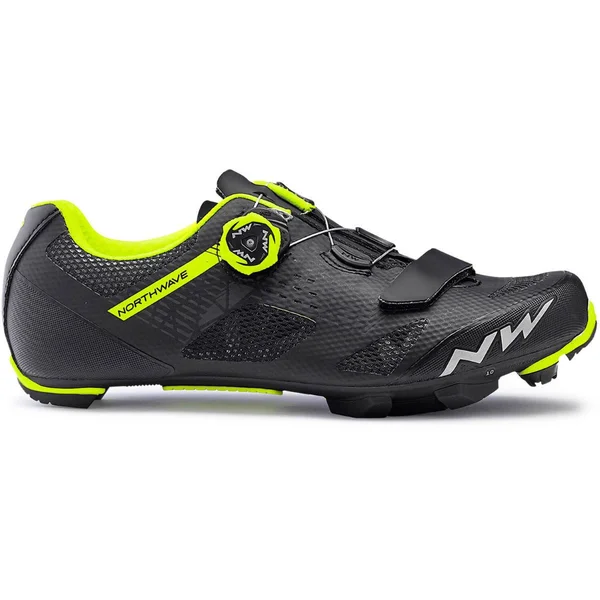 Northwave Razer MTB Shoes - Black, Yellow Fluo, EU45