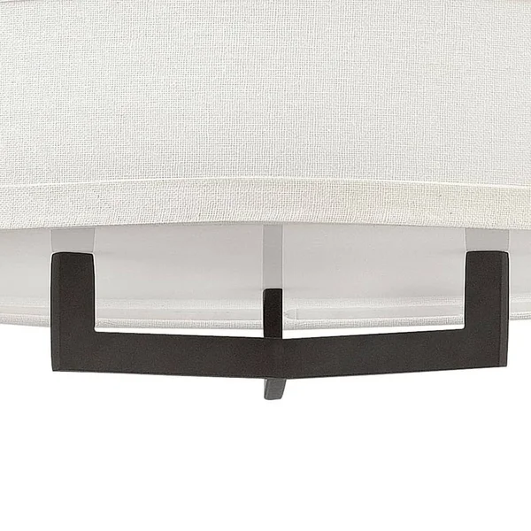Hinkley 3201AN-LED - Hampton Semi-Flush Mount - Antique Nickel
